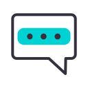 Live chat icon.